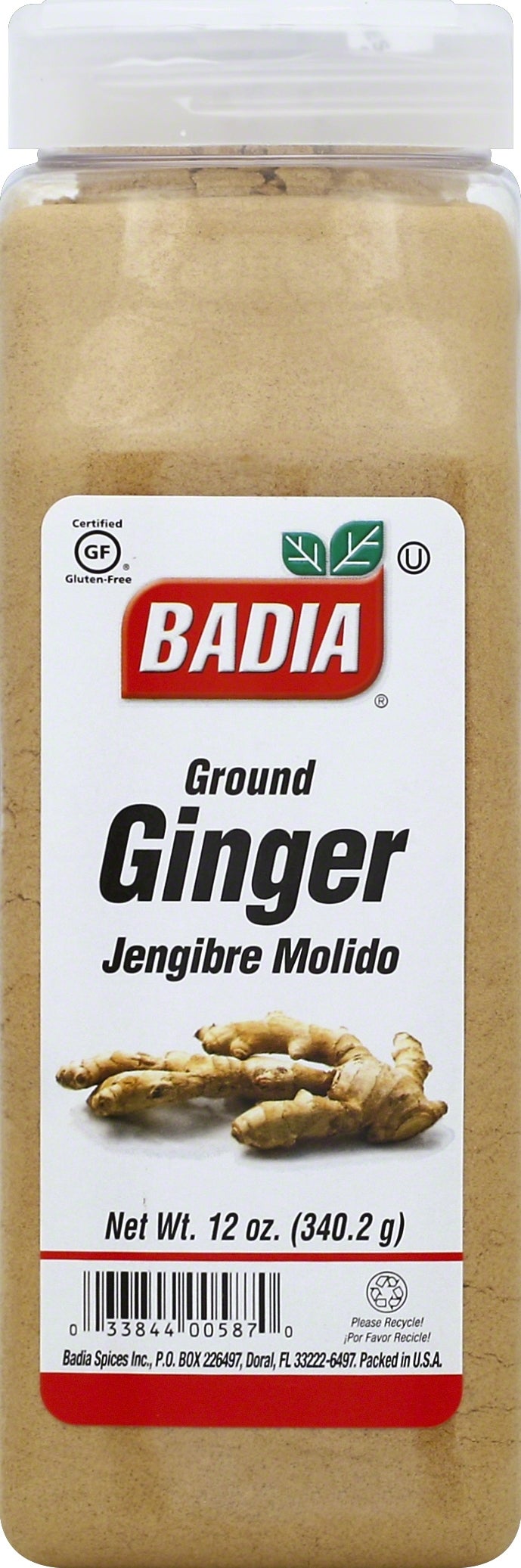 Spice, Ginger, Ground,6 - 12 OUNCE