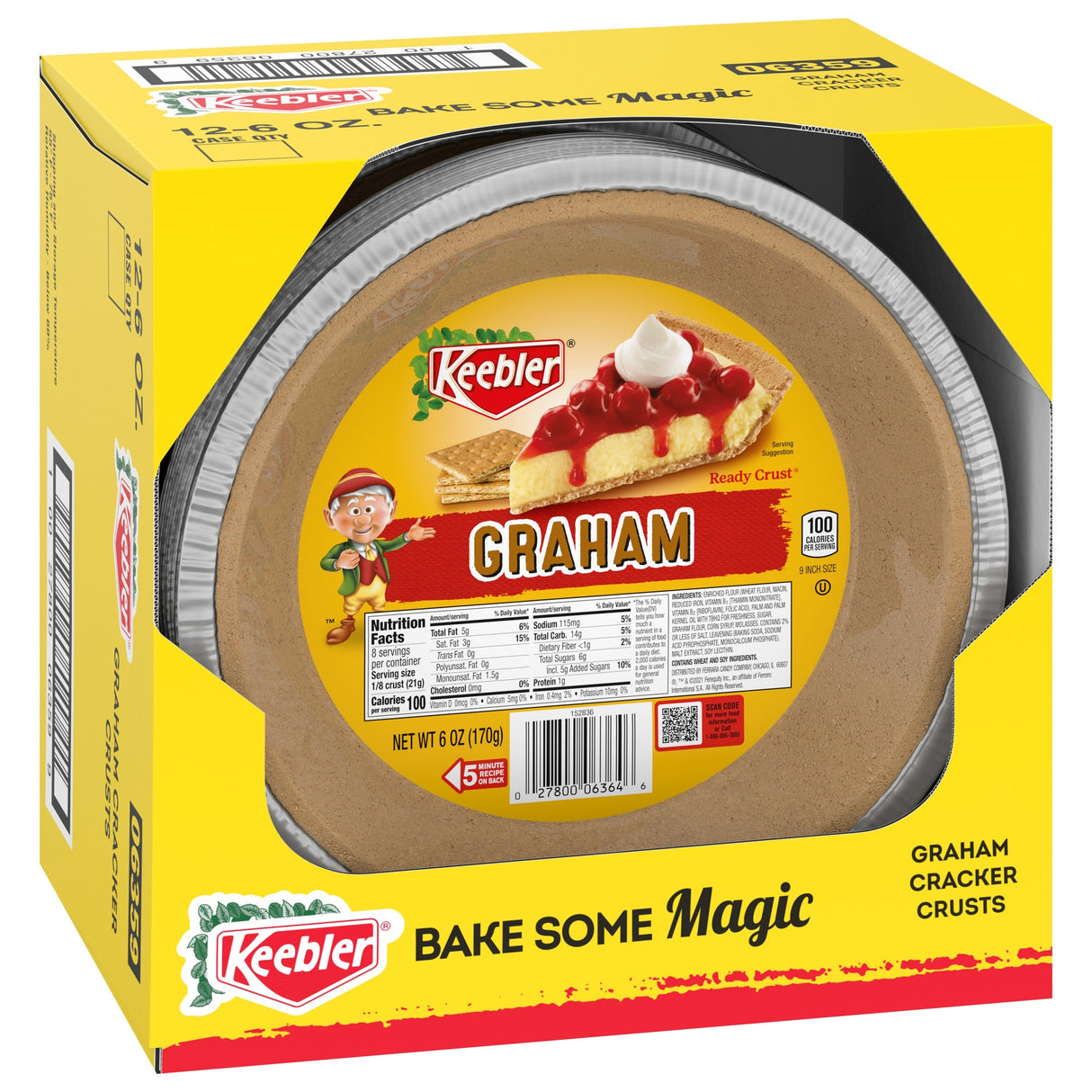 Shells, Pie, Ready-to-Use, Graham Cracker,24 - 6 OUNCE