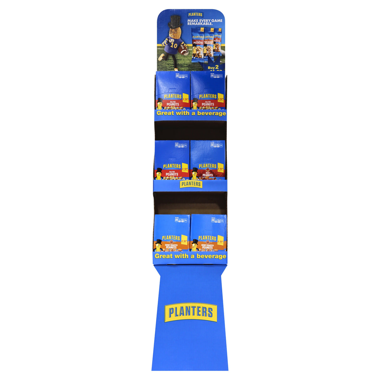 Peanuts, Assorted, Salted/Honey Roasted/Heat Peanuts, Single-Serve,108 - 1.75 OUNCE