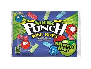 Candy Bites, Sour, Assorted, 3.5 Ounce,12 - 12 COUNT