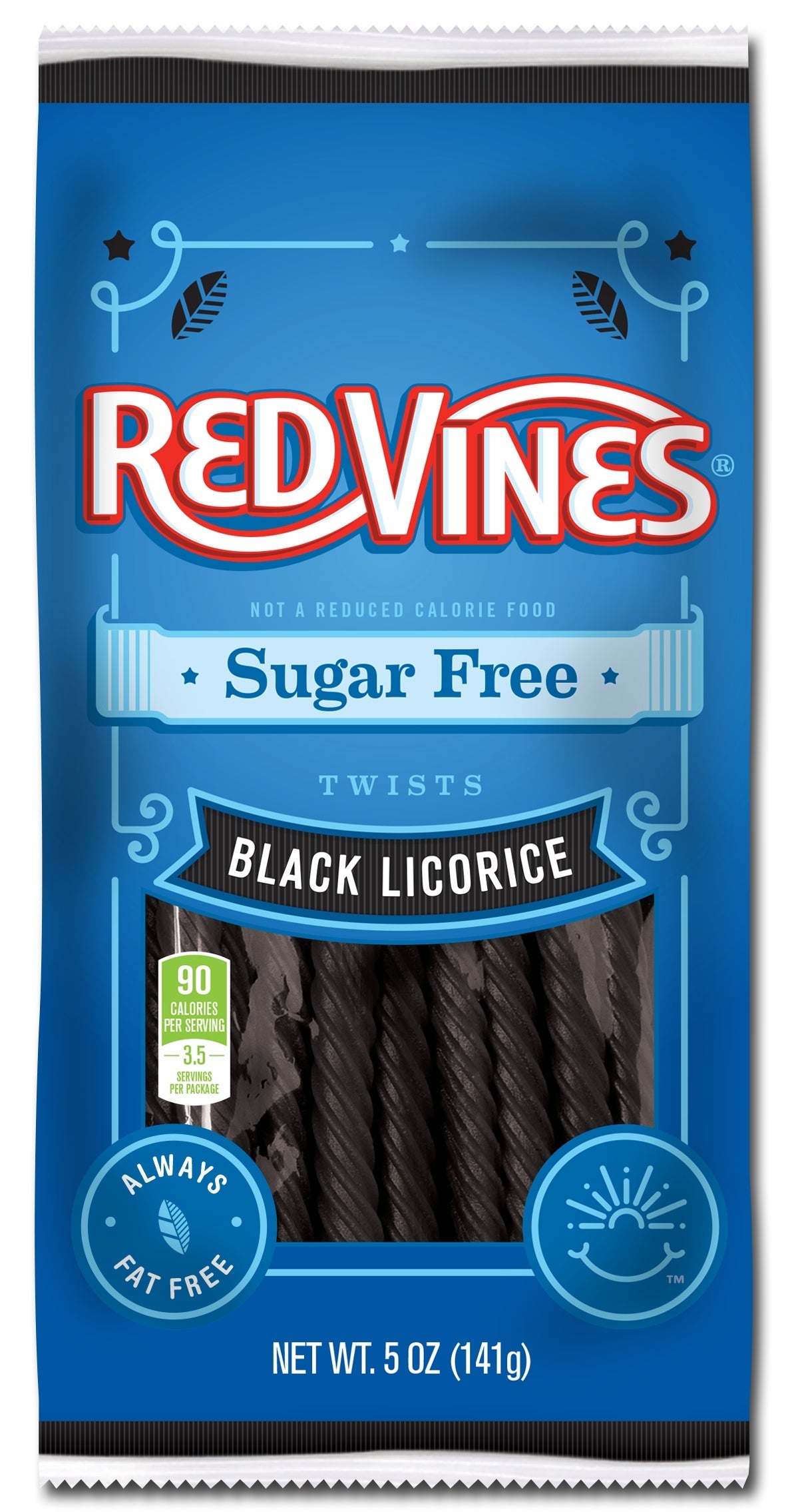 Candy, Licorice Twists, Sugar-Free, Black,12 - 5 OUNCE