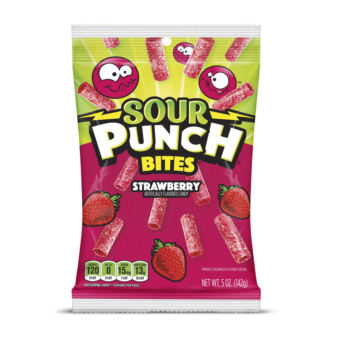 Candy Bites, Sour, Strawberry,12 - 5 OUNCE