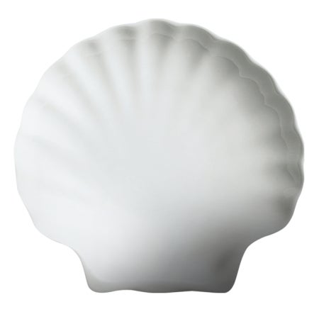 Dishes, Porcelain, 6.50 Inch, Classic White, Shell,8 - 6 COUNT