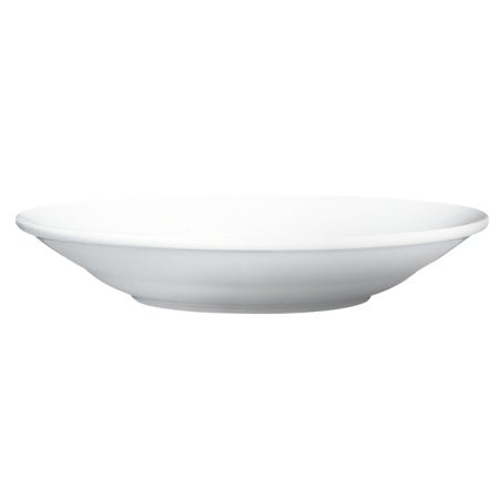 Plates, Soup, Porcelain, 8 Inch, Classic White, Rim,6 - 6 COUNT