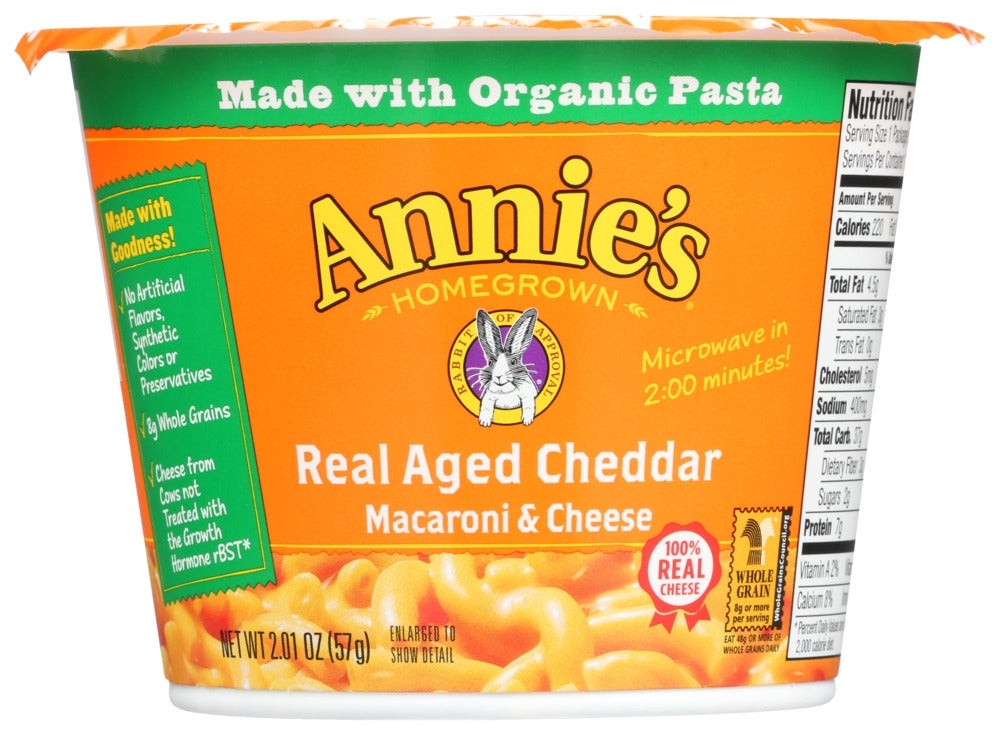 Entree, Macaroni & Cheese, Aged Cheddar, Cups, Single-Serve,12 - 2.01 OUNCE