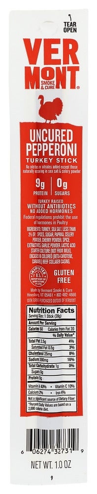 Snack Sticks, Turkey, Pepperoni, Shelf-Stable,24 - 1 OUNCE