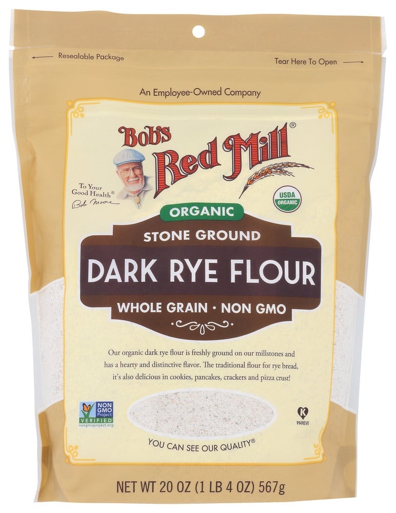 Flour, Whole Grain Dark Rye, Stone Ground,4 - 20 OUNCE
