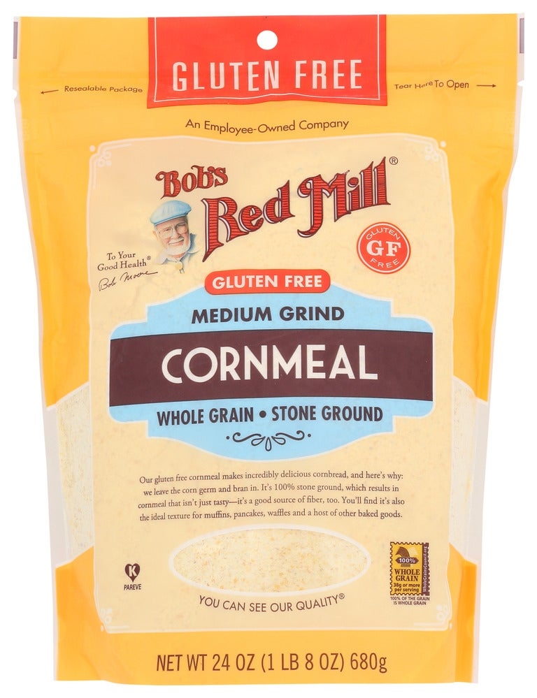 Meal, Corn, Stone-Ground, Medium Grind,4 - 24 OUNCE