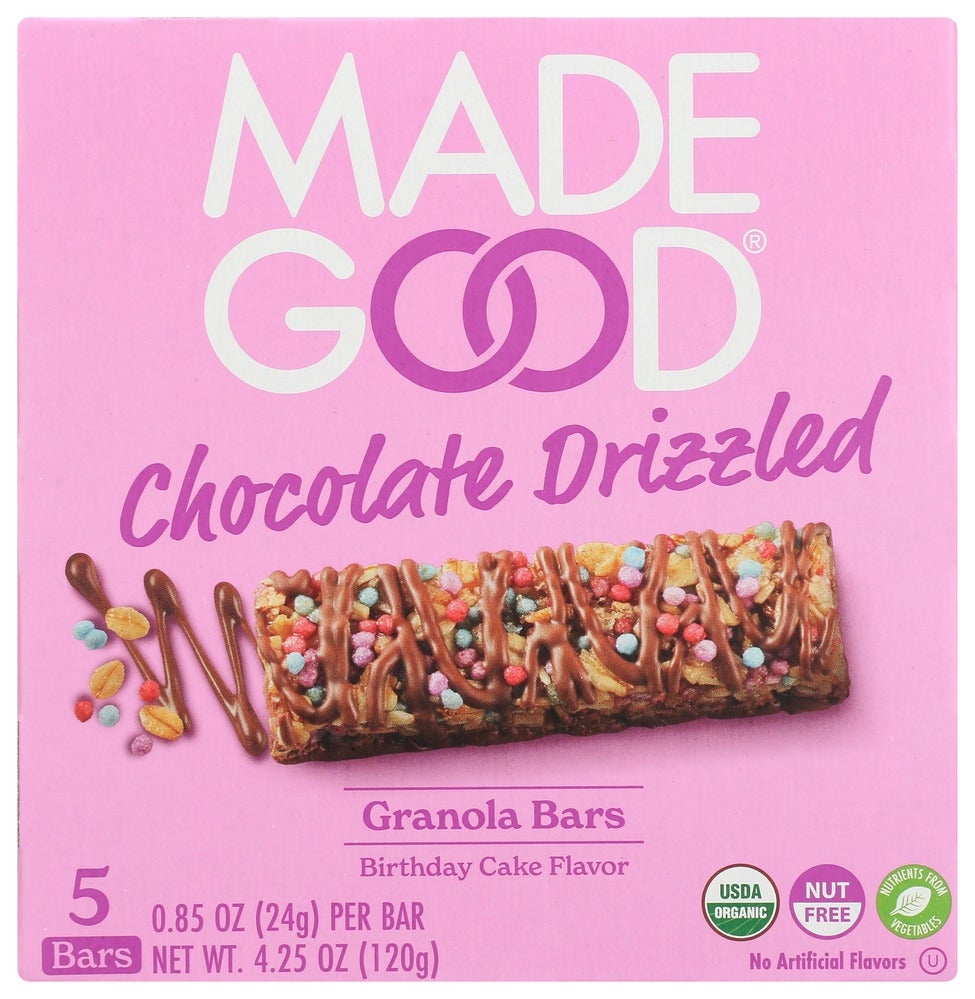 Bars, Granola, Chocolate-Drizzled Birthday Cake,6 - 4.2 OUNCE