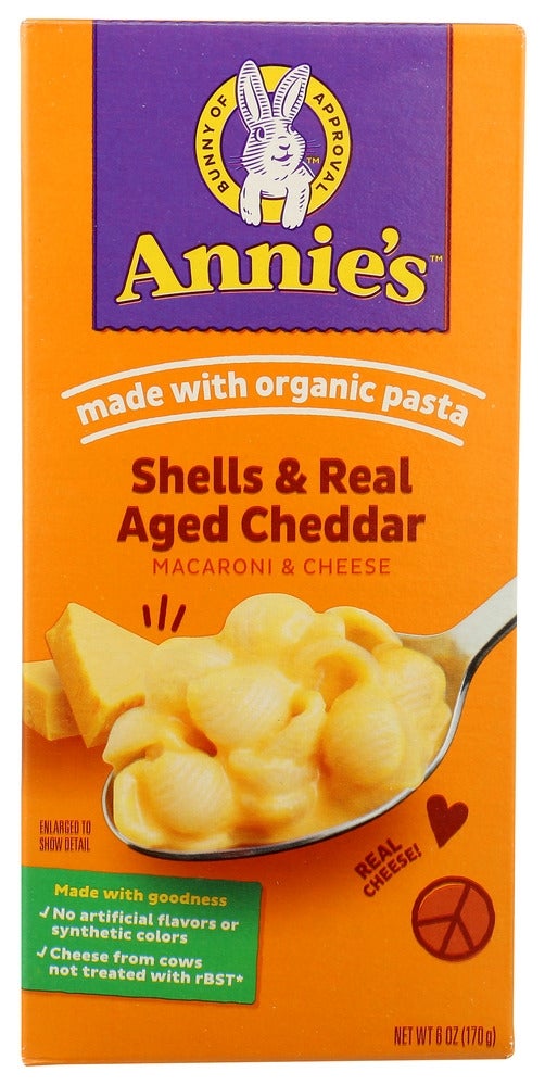 Entree, Macaroni & Cheese, Aged Cheddar, Shells,12 - 6 OUNCE