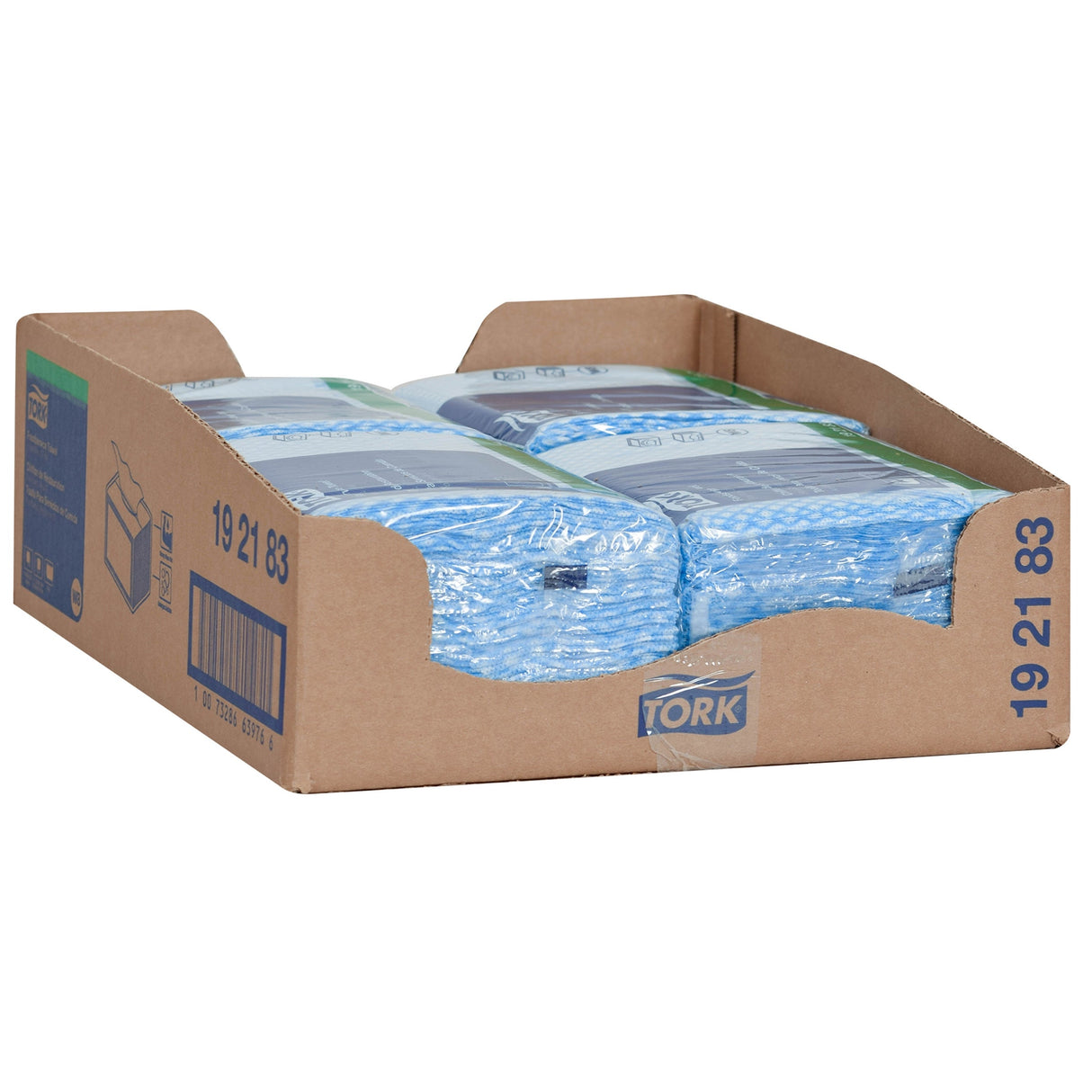 Towels, Cleaning, 1-Ply, Foodservice, Blue & White, 11.75 x 14.75 Inch, Z Fold,4 - 80 COUNT
