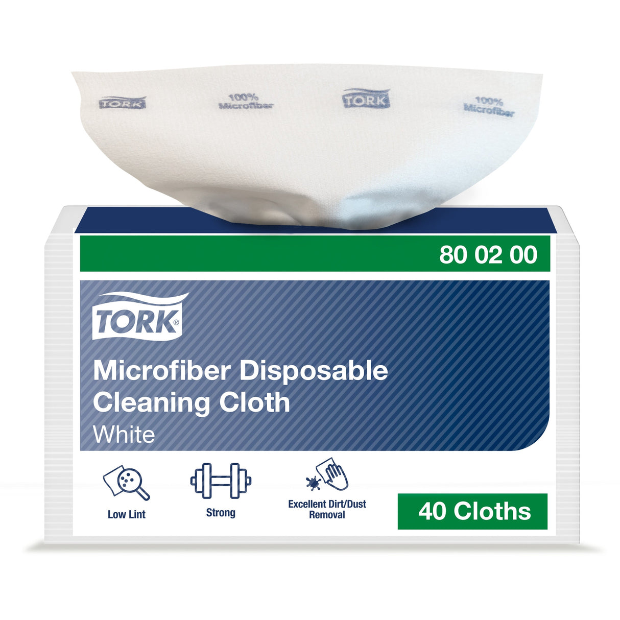 Cloth, Cleaning, Microfiber, White, 11.60 x 13.40 Inch, Disposable,8 - 40 COUNT