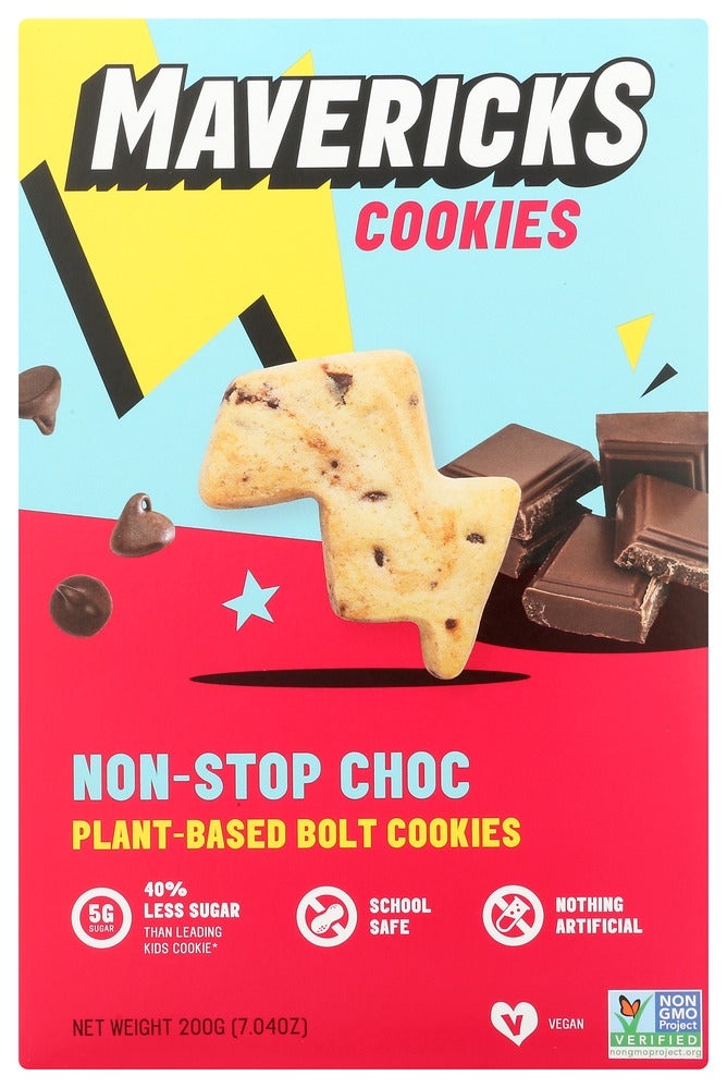 Cookies, Plant-Based, Chocolate, Bolt-Shaped, Shelf-Stable,8 - 7.04 OUNCE