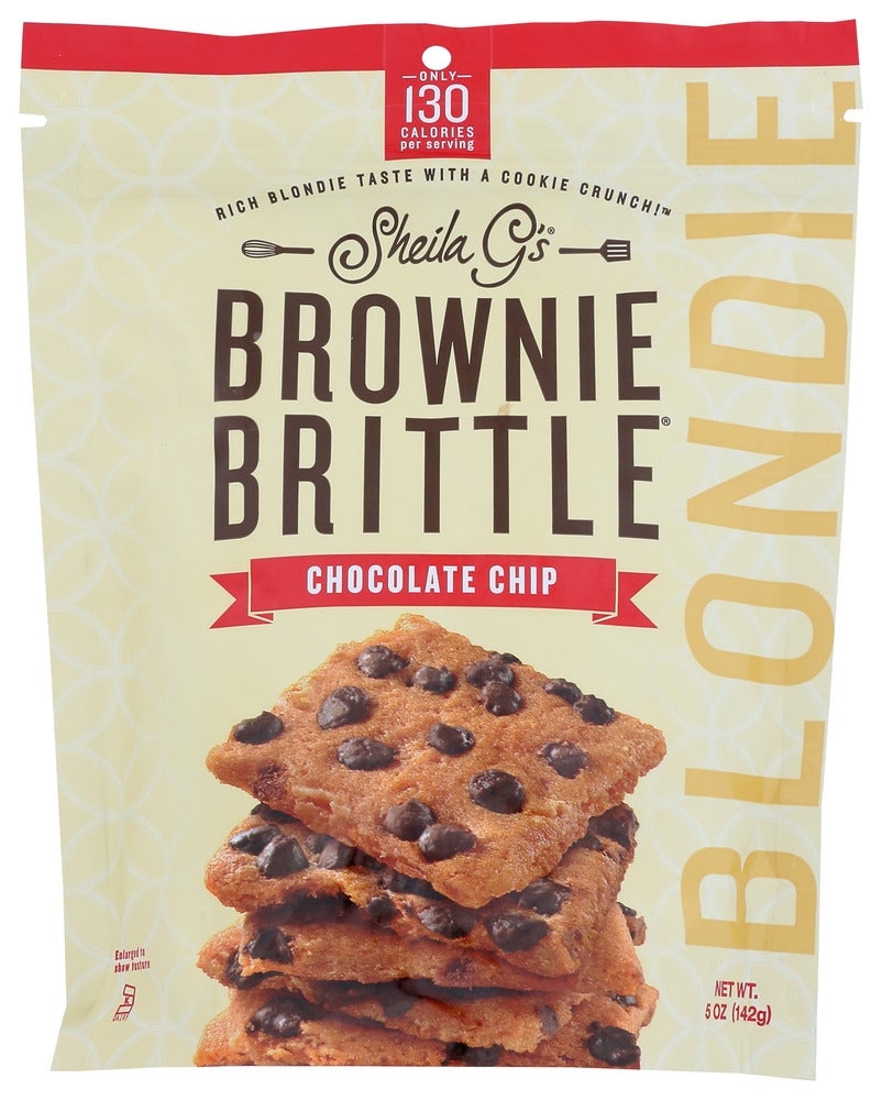 Brownie Brittle, Chocolate Chip Blondie, Shelf-Stable,12 - 5 OUNCE