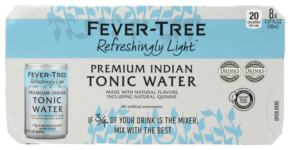 Soft Drink, Tonic Water, Light, Single-Serve, Can,24 - 5.07 FLUID