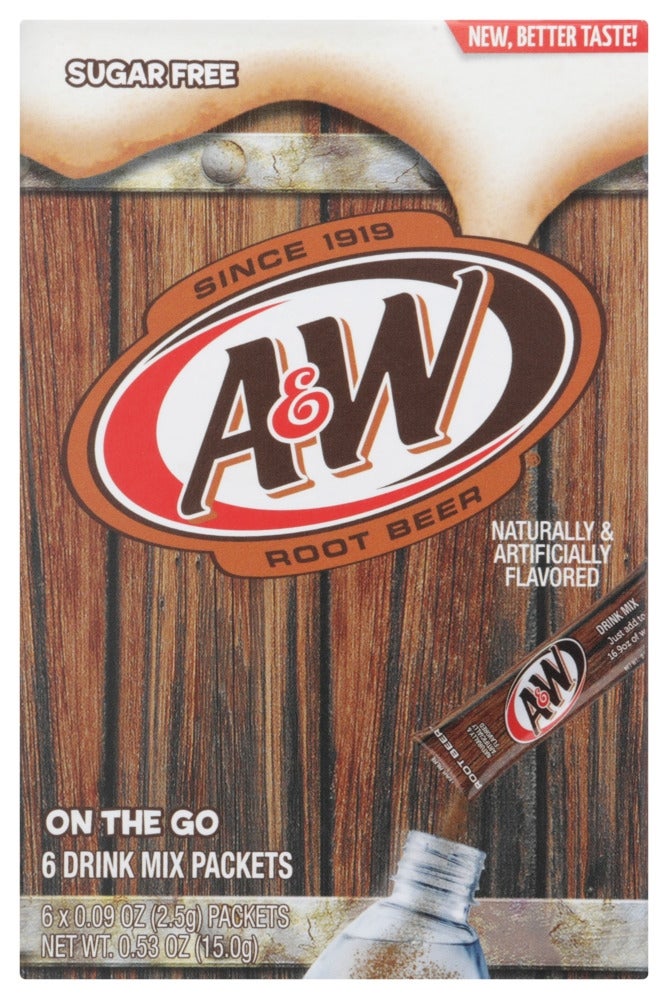 Drink Mix, Root Beer, Single-Serve Packet,12 - 0.53 OUNCE