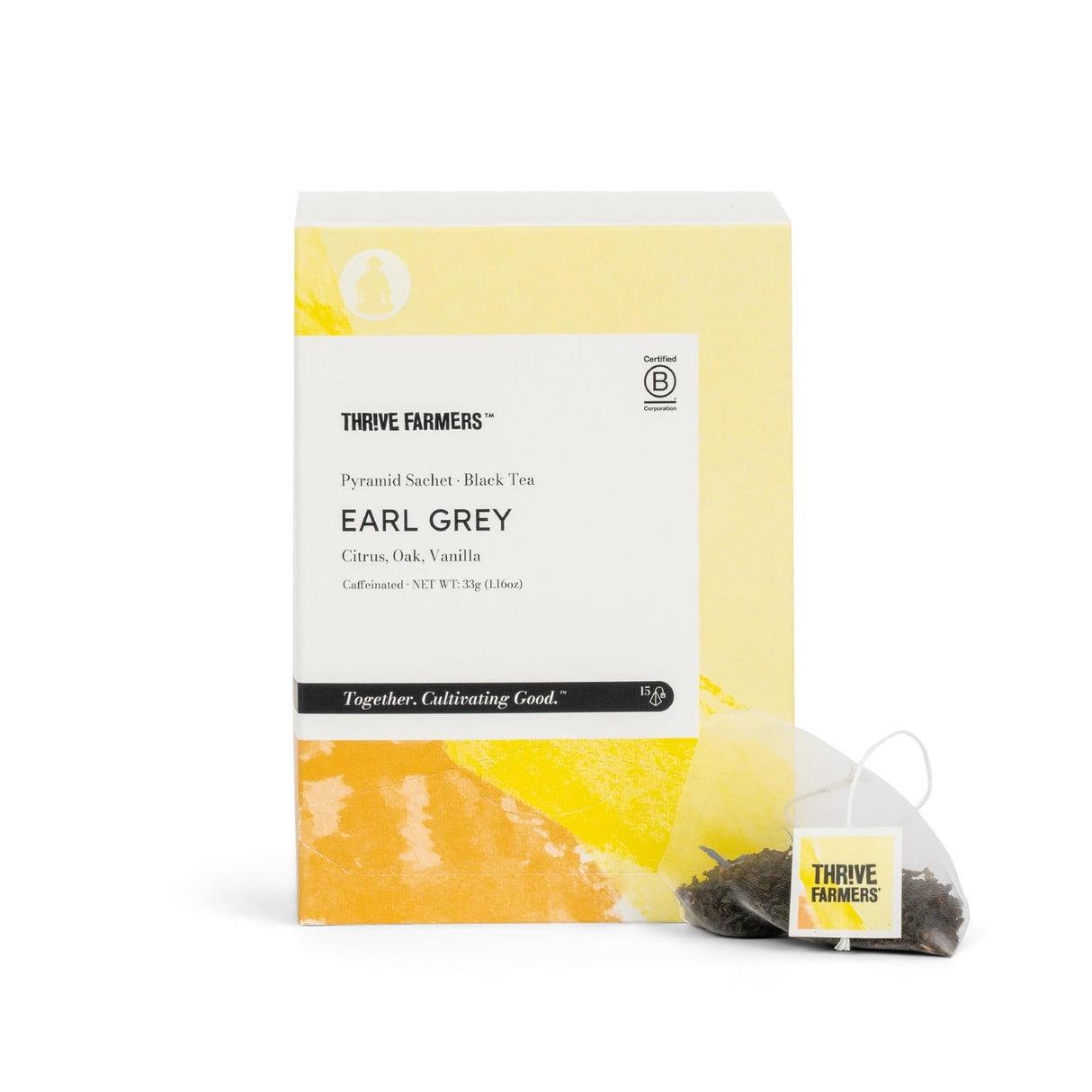 Tea, Black, Earl Grey, Pyramid Bags,6 - 6 COUNT
