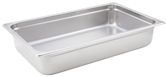 Pan, Steam Table, Full-Size, Anti-Jam, 4 Inch Deep, Stainless Steel, 23 Gauge,1 - 1 EACH