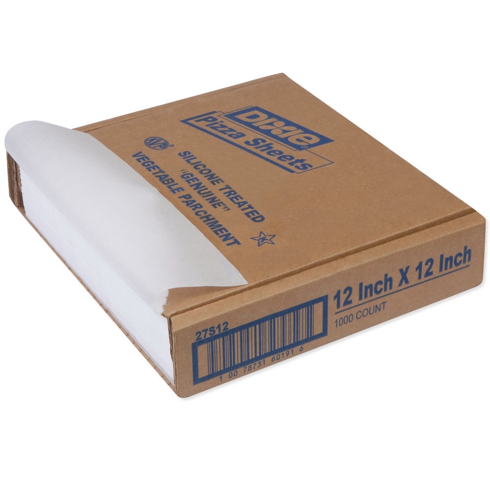 Sheets, Pizza Pan, 12 x 12 Inch, White, Silicone Treated,1 - 1000 COUNT