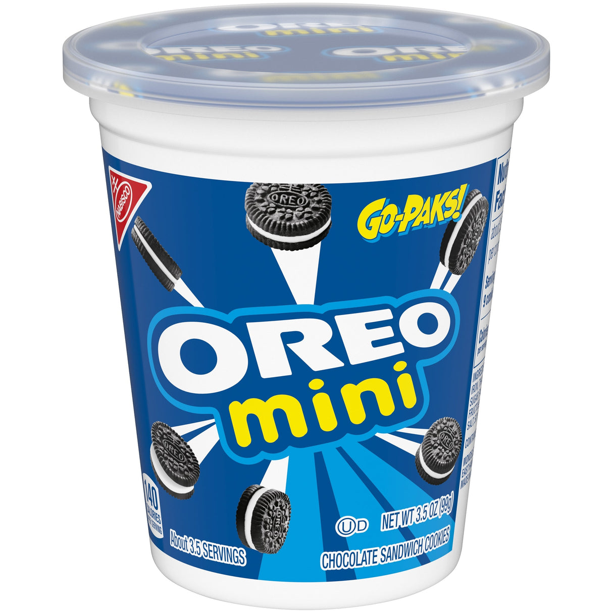 Cookies, Chocolate Sandwich, Mini, Go-Paks, Shelf-Stable,12 - 3.5 OUNCE