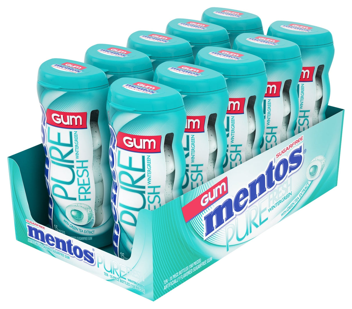 Gum, Wintergreen, Pure Fresh, Sugar Free, Bottle,120 - 15 COUNT