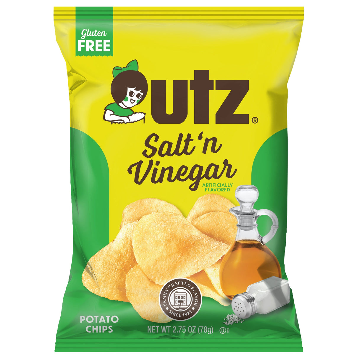 Chips, Salt & Vinegar, Single-Serve,14 - 2.75 OUNCE