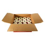 Labels, 3 Inch, Permanent, White & Red, Round,24 - 500 COUNT