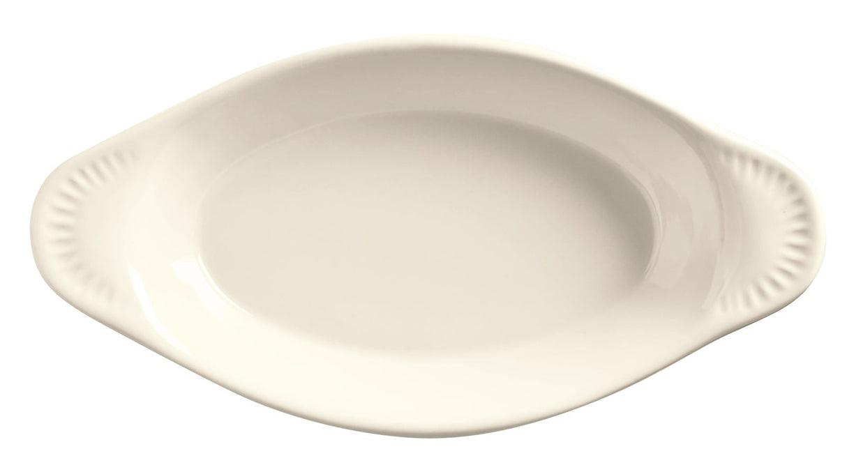 Dishes, Welsh Rarebit, 8 Ounce, Cream White, 8.63 Inch, Oval,24 - 1 EACH