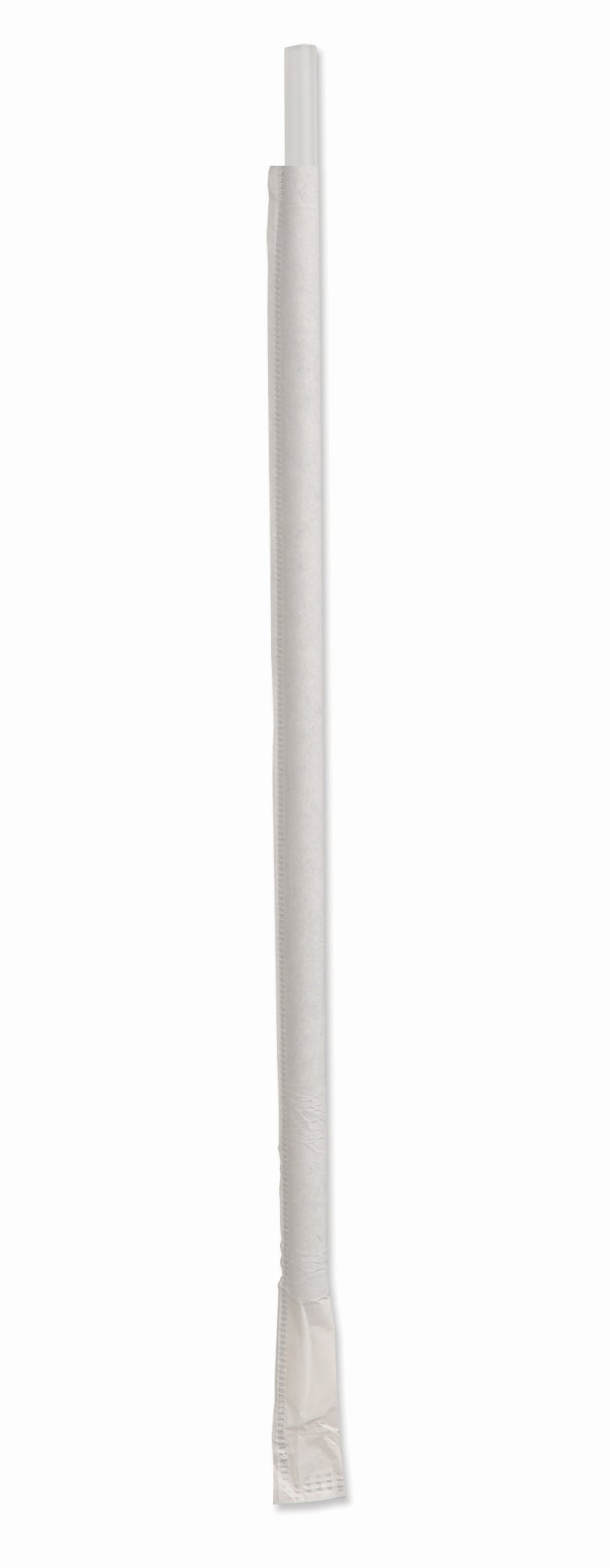Straws, Giant, 10.25 Inch, Plastic, Translucent, Paper Wrapped,4 - 300 COUNT