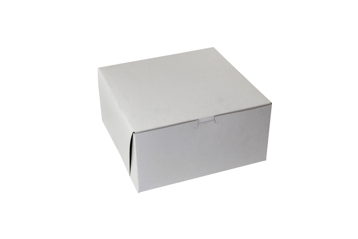 Boxes, Bakery, 10 x 10 x 5 Inch, White, Corner Lock,100 - 1 EACH