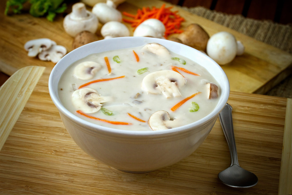 Soup, Cream of Mushroom, Condensed, Shelf-Stable,12 - 50 OUNCE