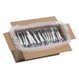 Cutlery Kits, Fork/Knife/Teaspoon, Heavy-Weight Plastic, with Napkin, Black, Polystyrene, Individually-Wrapped,250 - 1 EACH