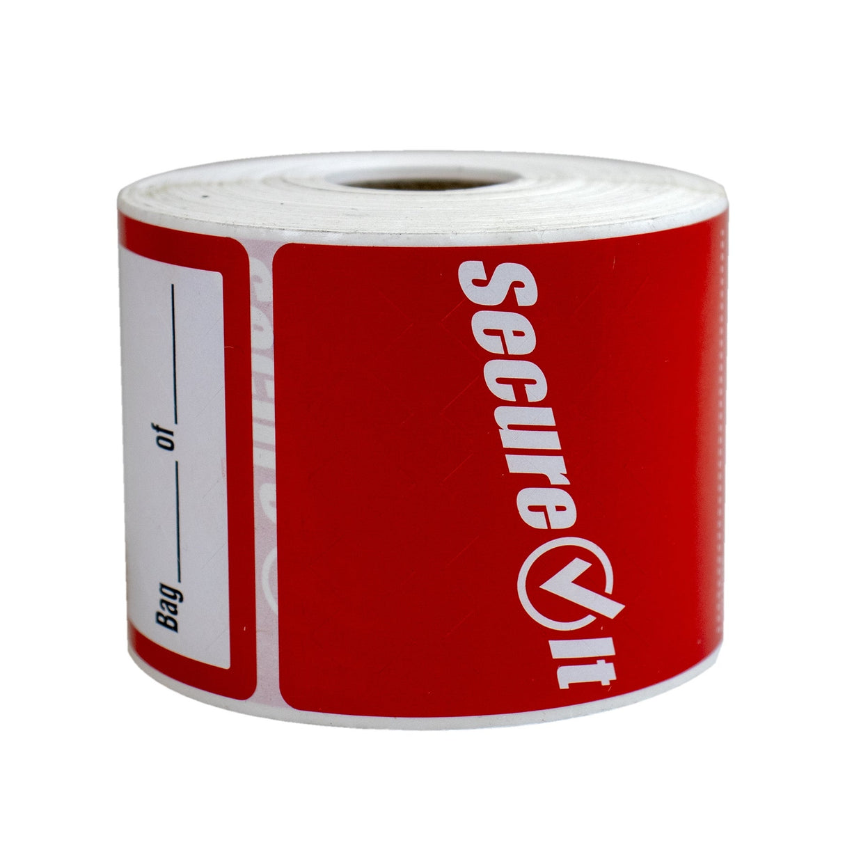 Labels, Tamper-Evident, 2.5 x 6 Inch, Permanent, Red & White, Secure It,2 - 250 COUNT