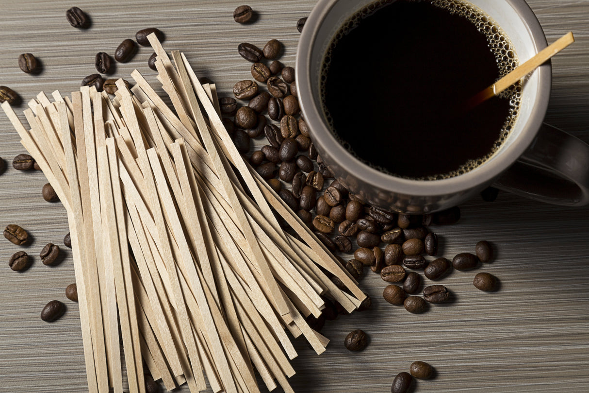 Stirrers, Coffee, 5.50 Inch, Wood,10 - 1000 COUNT
