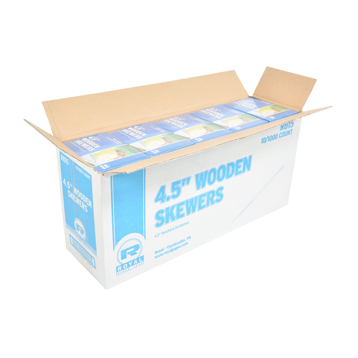 Skewers, 4.50 Inch, Wood,10 - 1000 COUNT