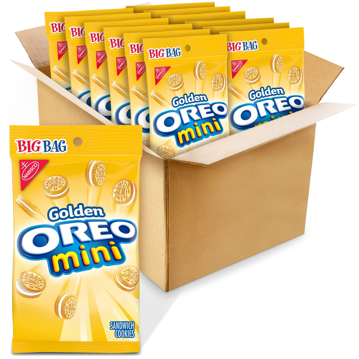 Cookies, Sandwich, Mini, Golden, Shelf-Stable,12 - 3 OUNCE
