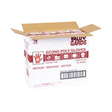 Gloves, Poly, Medium, Clear, Embossed,4 - 500 COUNT