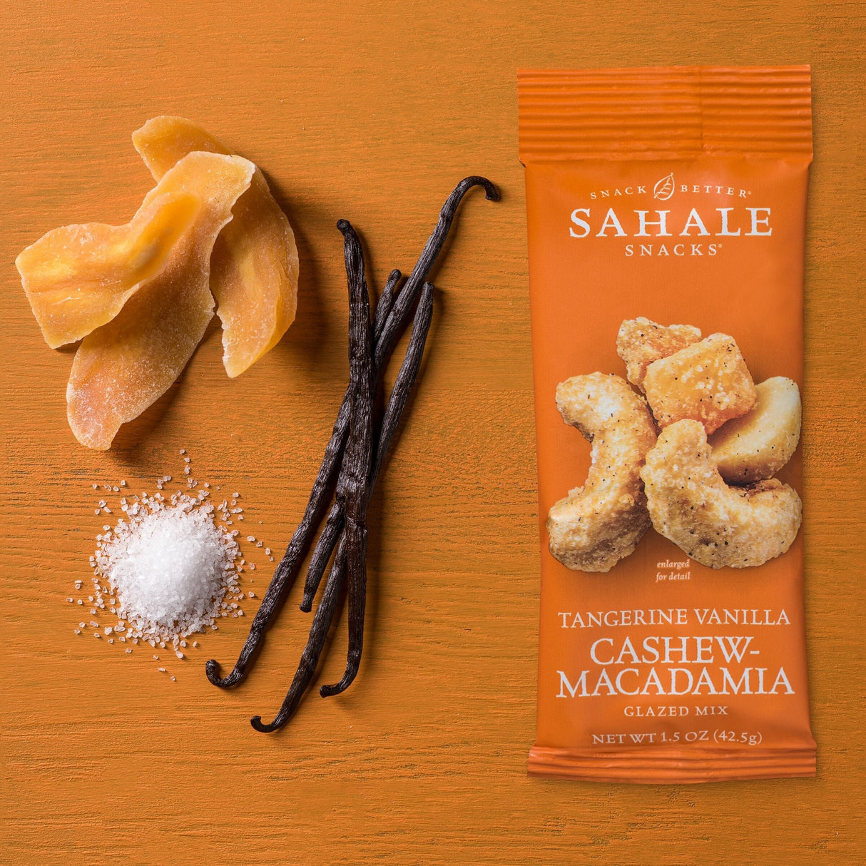 Snack Mix, Cashew & Macadamia, Glazed, Tangerine Vanilla, Single-Serve, 1.5 Ounce,12 - 9 COUNT