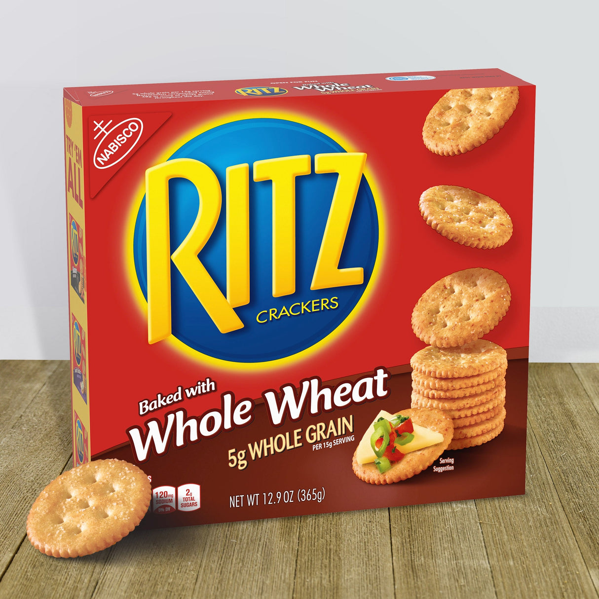 Crackers, Whole Wheat,12 - 12.9 OUNCE