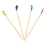 Picks, Club Frill, Bamboo, Assorted Colors,10 - 1000 COUNT
