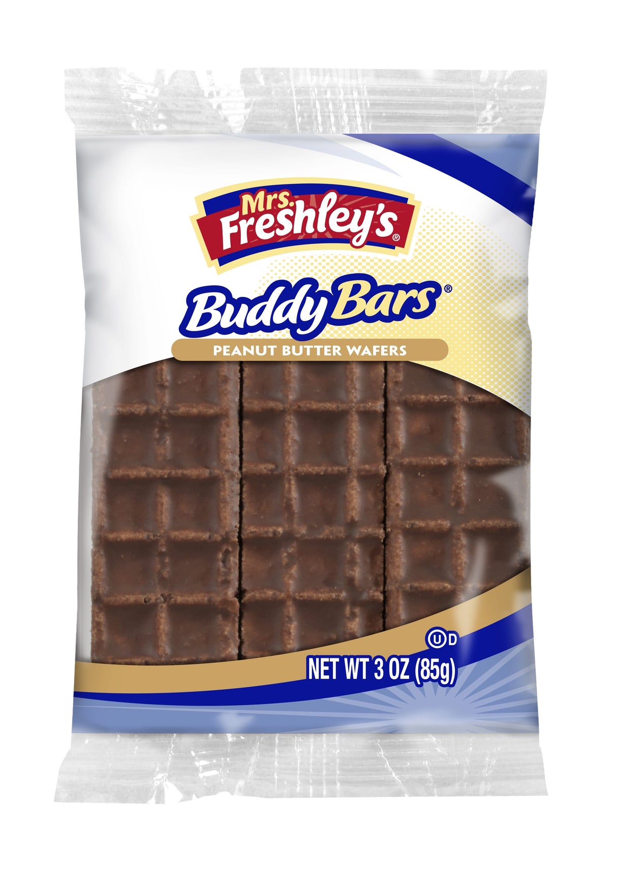 Wafer Bars, Peanut Butter, Chocolate-Covered, Individually-Wrapped, 3 Ounce,12 - 8 COUNT