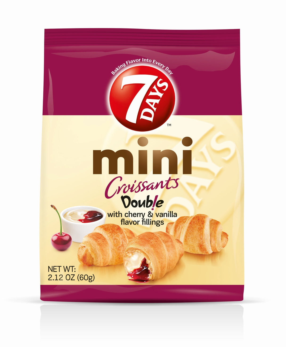 Croissants, Cherry & Vanilla Filled, Mini, Shelf-Stable,6 - 2.12 OUNCE