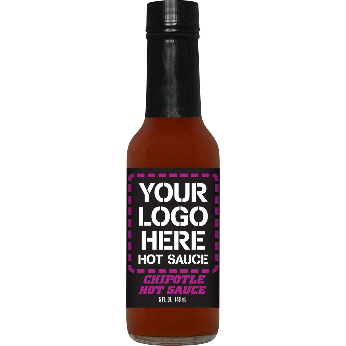 Sauce, Hot, Chipotle, Custom Label,24 - 5 FLUID