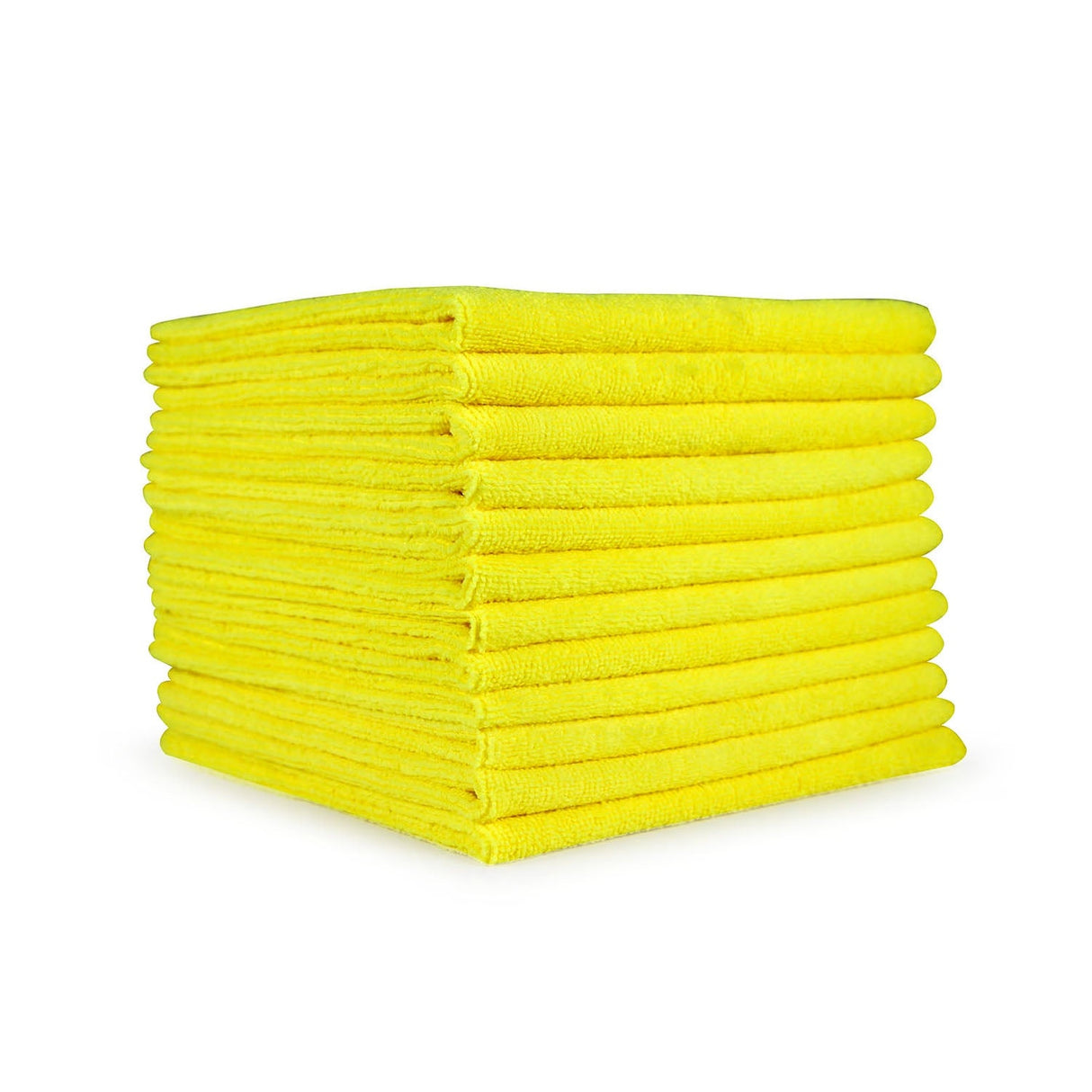 Cloths, Terry Microfiber, Yellow, 16 x 16 Inch,1 - 12 COUNT