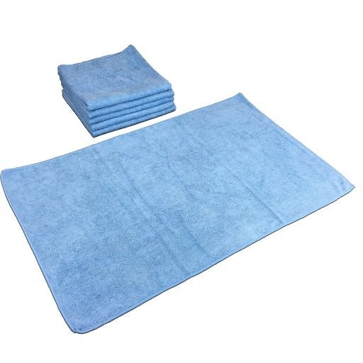 Towels, Hand, Blue, 16 x 27 Inch, Microfiber,1 - 12 COUNT