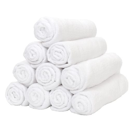 Towels, Hand, White, 16 x 27 Inch, Microfiber,1 - 12 COUNT