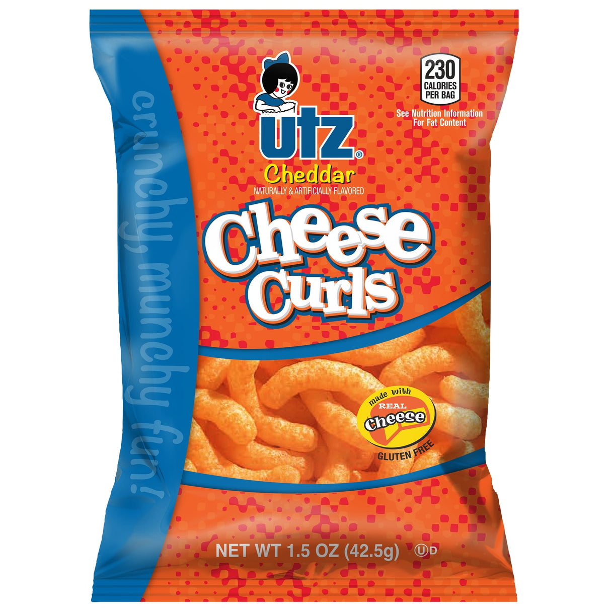 Cheese Curls, Cheddar,60 - 1.5 OUNCE
