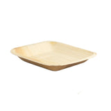 Plates, 6.3 Inch, Microwaveable Palm Leaf, Natural, Square with Round Corners, Biodegradeable, 6.3 Linear Inch,4 - 25 COUNT