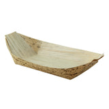 Bowls, Hot Food, 8 x 4.2 x 1.8 Inch 12 Ounce, Bamboo Leaf, Natural, Boat Shaped, Grease Resistant, Biodegradeable, 21 Ounce,12 - 100 COUNT