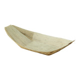 Bowls, Hot Food, 4.9 x 2 Inch 2 Ounce, Bamboo Leaf, Natural, Boat Shaped, Grease Resistant, Biodegradeable, 2 Ounce,10 - 100 COUNT